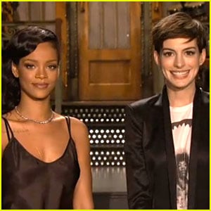 Rihanna & Anne Hathaway: 'Saturday Night Live' Promo!