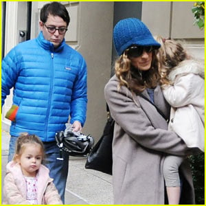 Sarah Jessica Parker & Matthew Broderick: Lunch with the Twins!
