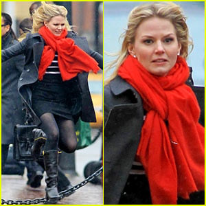 Jennifer Morrison: Running & Jumping for 'Once Upon A Time'!
