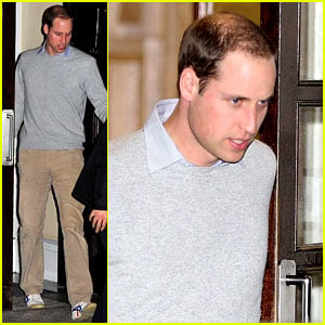 Prince William Leaves Hospital After Kate's Pregnancy News