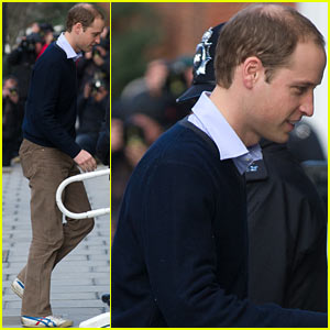 Prince William Visits Hospitalized & Pregnant Kate Middleton