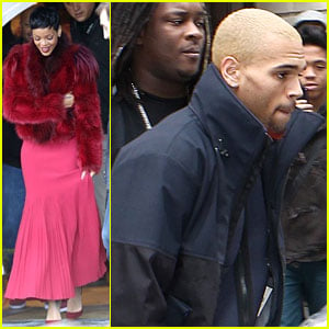 Rihanna & Chris Brown: Separate Paris Outings