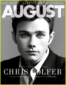 Chris Colfer Covers 'August Man' February 2013 (Exclusive)