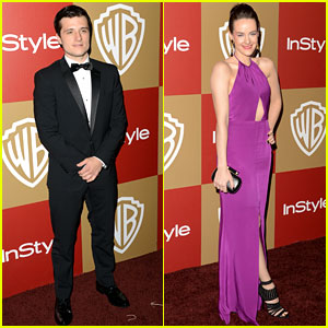 Josh Hutcherson & Jena Malone - Golden Globes Parties 2013