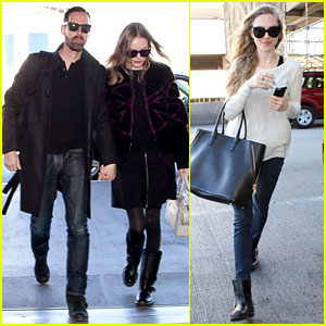 Kate Bosworth & Amanda Seyfried Take Off for Sundance!