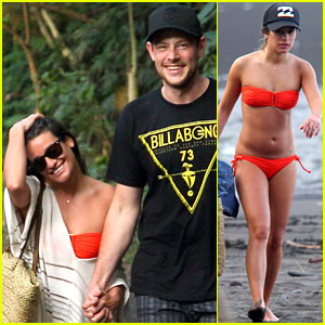 Lea Michele: Bikini Babe with Beau Cory Monteith!