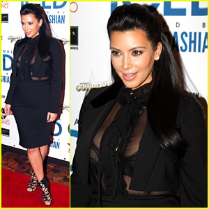 Pregnant Kim Kardashian: Sheer Top at ICED Festival!