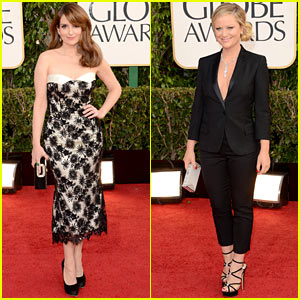 Tina Fey & Amy Poehler - Golden Globes 2013 Red Carpet