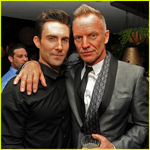 Adam Levine & Sting: Maroon 5 Grammys After Party 2013!