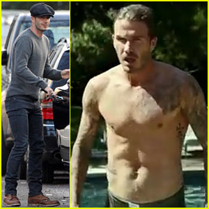 David Beckham: Shirtless for H&M Bodywear Short Film!