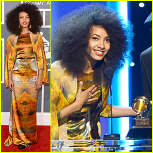 Esperanza Spalding - Grammys 2013 Red Carpet