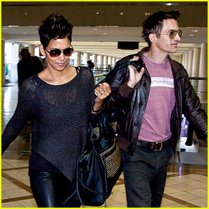 Halle Berry & Olivier Martinez Take Flight in Los Angeles