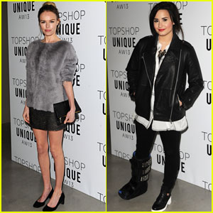 Kate Bosworth & Demi Lovato: Topshop Unique Fashion Show