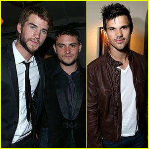 Liam Hemsworth & Taylor Lautner: Grey Goose Pre-Oscars Party