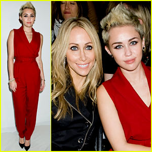 Miley Cyrus: Rachel Zoe Fashion Show with Mom Tish!