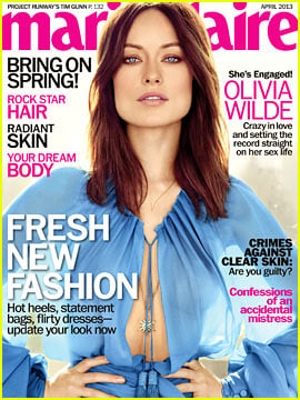 Olivia Wilde Covers 'Marie Claire' April 2013