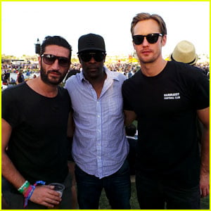 Alexander Skarsgard: Coachella with Buddies Keith & Fares!