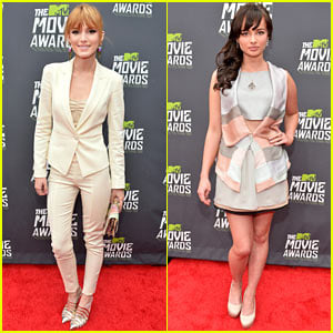 Bella Thorne & Ashley Rickards - MTV Movie Awards 2013 Red Carpet