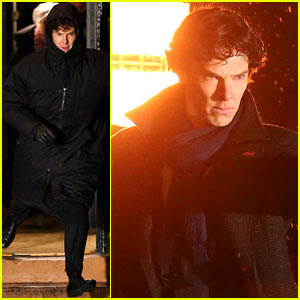 Benedict Cumberbatch: 'Sherlock' Night Scenes!