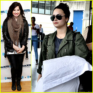 Demi Lovato Flies to Barbados After SiriusXM Visit