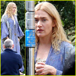 Kate Winslet: Raggedy Robes on 'A Little Chaos' Set