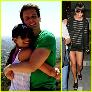 Lea Michele: Hike with Jonathan Groff & Dinner with Parents!