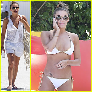 LeAnn Rimes: White Bikini Babe in Miami!