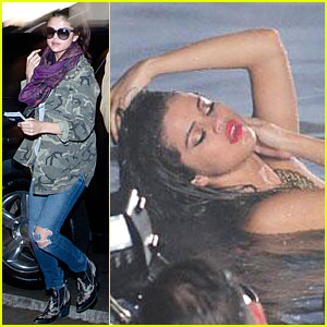 Selena Gomez:  Wet Hair for 'Come & Get It' Video!
