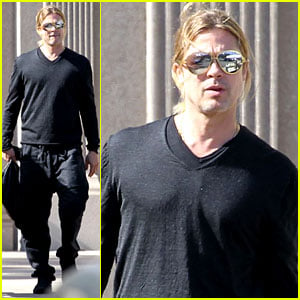 Brad Pitt Steps Out After Angelina Jolie's Double Mastectomy
