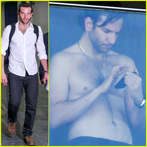 Bradley Cooper: Shirtless After Brazil Arrival with 'Hangover' Guys
