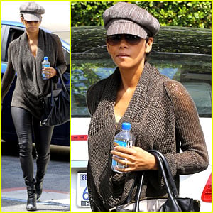 Halle Berry Rocks Leather Pants While Shopping in WeHo!