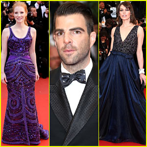 Jessica Chastain & Zachary Quinto: 'All is Lost' Cannes Premiere