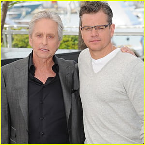 Matt Damon & Michael Douglas: Cannes 'Behind The Candelabra' Photo Call!