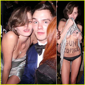 Nicholas Hoult & Abbey Lee Kershaw - Met Ball After Party 2013