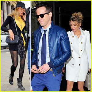 Blake Lively & Ryan Reynolds: Stylish London Hotel Exit!
