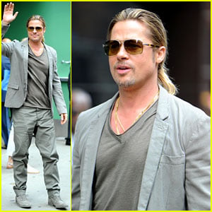 Brad Pitt Talks Angelina Jolie on 'Good Morning America'
