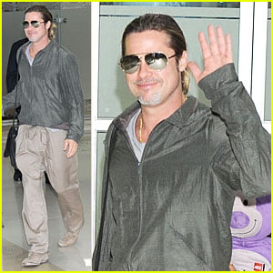 Brad Pitt & Pax: South Korea Arriving Father-Son Duo!