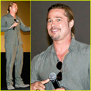 Brad Pitt: 'World War Z' Fan Surprise in Spain!