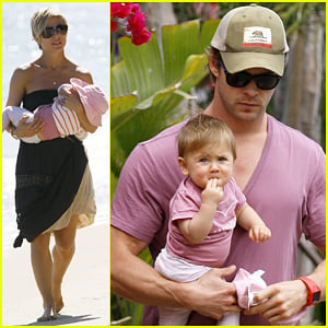 Chris Hemsworth & Elsa Pataky: Malibu Family Outing!