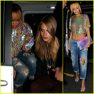 Rihanna & Cara Delevingne: Late Night London Ladies!