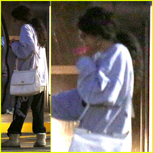 Selena Gomez Visits New Baby Sister in the Hospital