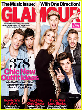 One Direction & Rosie Huntington-Whiteley Cover 'Glamour' - More Pics!