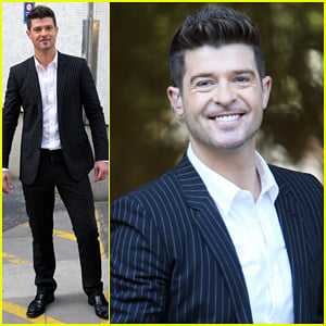 Robin Thicke: 'Blurred Lines' Promo in London!