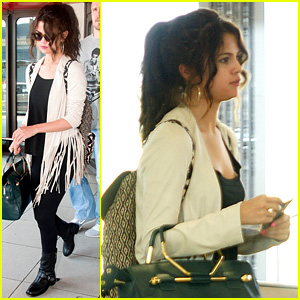 Selena Gomez Catches Flight to Attend Adidas Neo Launch