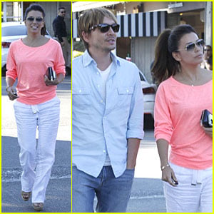 Eva Longoria Catches Up with Ken Paves Over Lunch!