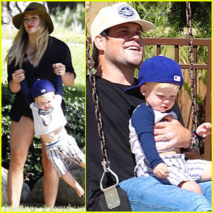 Hilary Duff & Mike Comrie: Park Day with Luca!