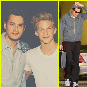 John Mayer Meets Cody Simpson Before Boston Concert