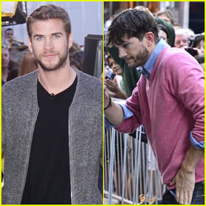 Liam Hemsworth & Ashton Kutcher: 'GMA' Guys!