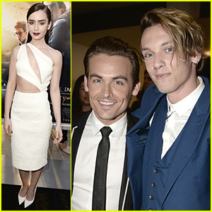 Lily Collins & Jamie Campbell Bower: 'City of Bones' Premiere!