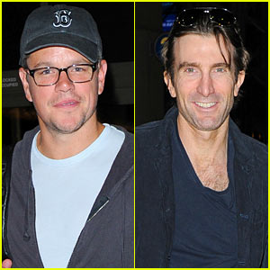 Matt Damon & Sharlto Copley: 'Elysium' Guys at LAX!